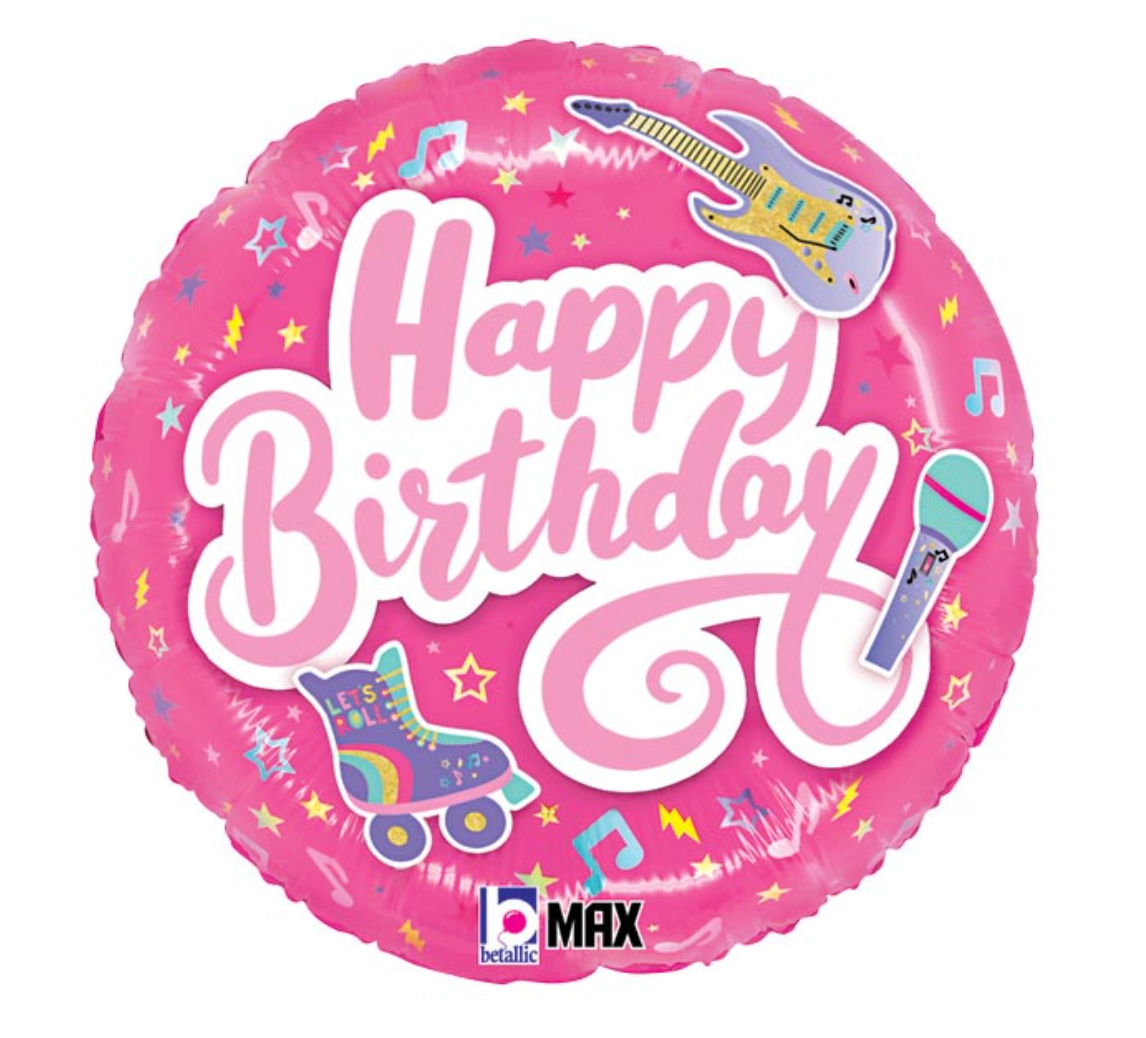 Totally Awesome Pink Birthday Balloon