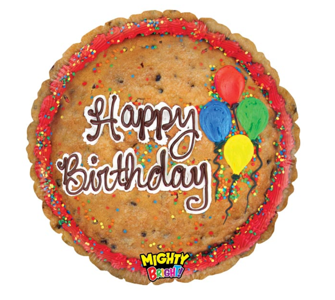 Happy Birthday Cookie Cake Balloon