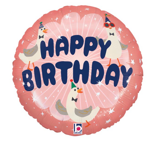 Honk if You Love Cake Silly Goose Birthday Balloon
