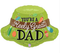 You're a Reely Great Dad Fishing Hat Balloon