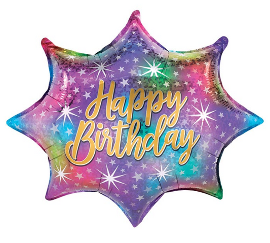 Birthday Sparkle Burst Balloon