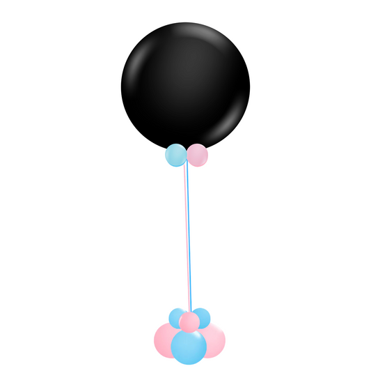 Classic Popping Gender Reveal Floating Column