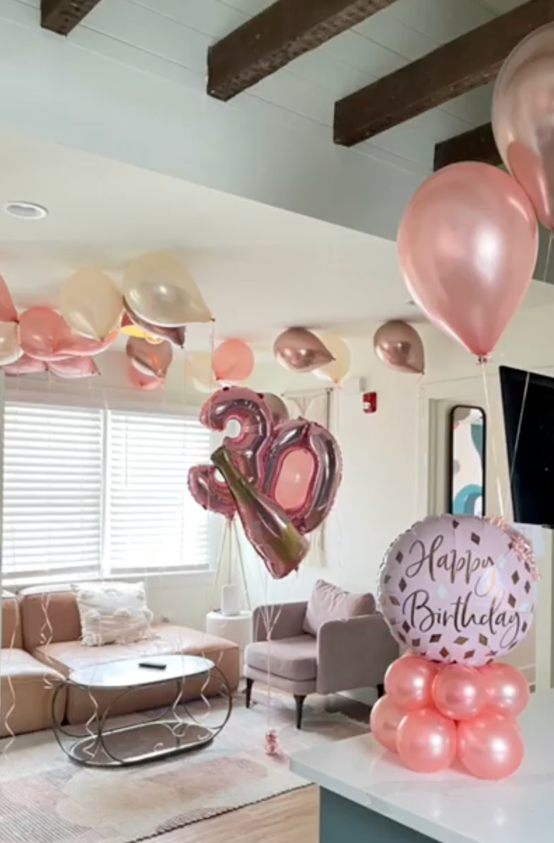 Custom Short Table Balloon Centerpiece