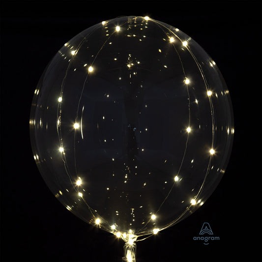 White Crystal Clearz with LED Balloon