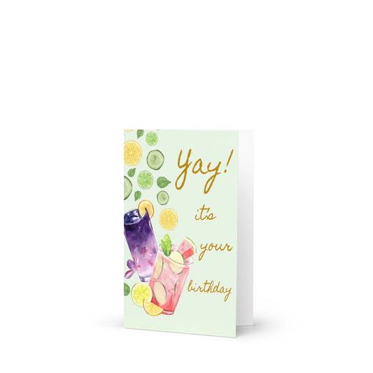 Birthday Cocktail Greeting Card