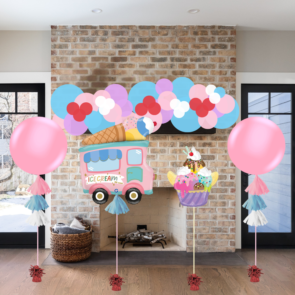 Ice Cream Sundae Balloon Decor Package