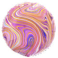 Purple Marble Circle Balloon (18 Inch)