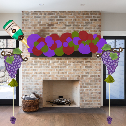 Wine and Grapes Balloon Decor Package