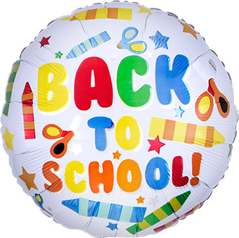 Back to School 18" Foil Balloon (D)