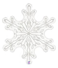  LRG SHP SNOWFLAKE CLEAR 38" (PKG)