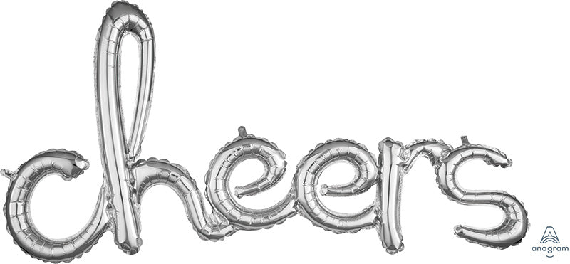 Cheers Script Celebration Balloon Banner Kit