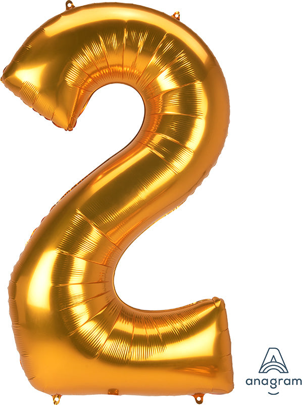 Very Large 5' Gold Numbers (53 Inch)