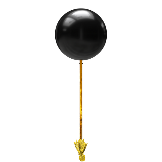 Giant Balloon with Gold Streamer