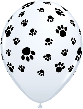Puppy Paw Print Printed Latex Balloon (16 Inch)
