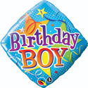 Birthday Boy Stars Diamond Balloon (18 Inch)