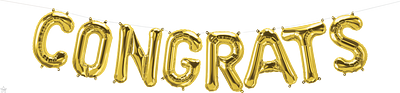 CONGRATS Balloon Banner Kit