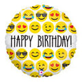 Emoji Happy Birthday! Balloon (18 Inch)