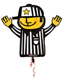 Football Referee Shape Foil Balloon (29 Inch)