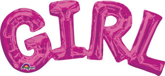 Boy or Girl Air-Filled Balloon Banner