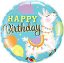 Happy Birthday Llama Balloon (18 Inch)