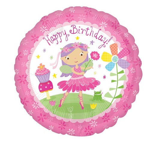 Happy Birthday Fairy Balloon (18 Inch)