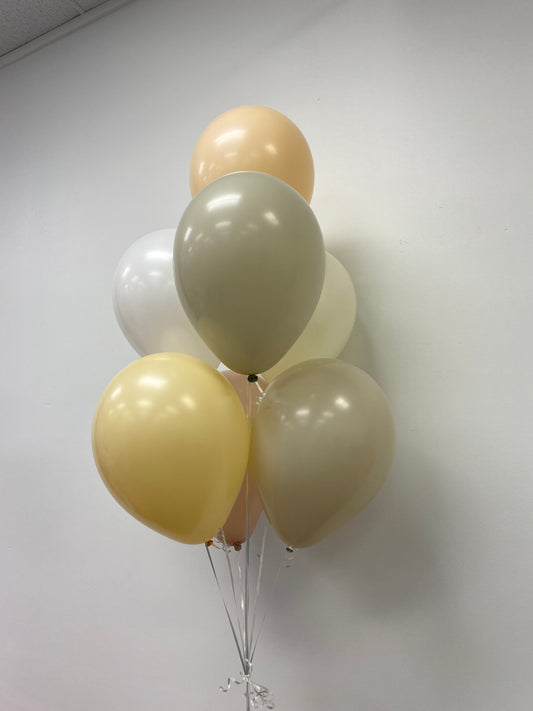 Custom 7 Piece Latex Balloon Bouquet