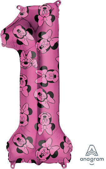 Minnie Mouse First Birthday Number One Balloon (34 Inch)