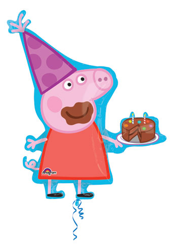 Peppa Pig Birthday Cake Balloon (33 Inch)