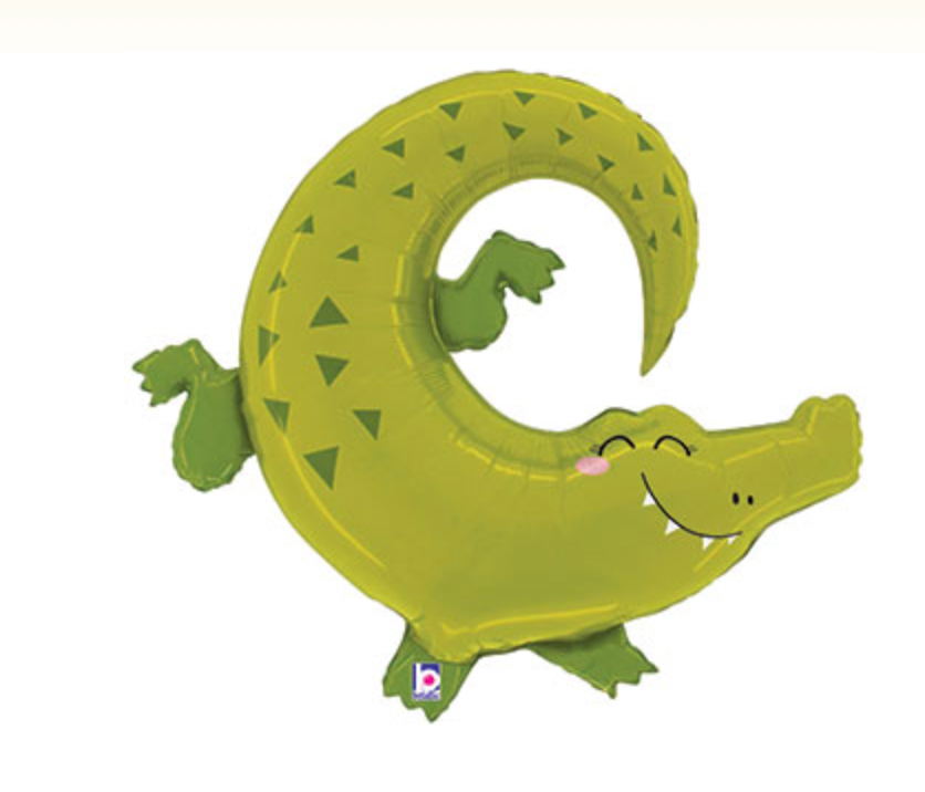 Cute Jungle Alligator Balloon (34 Inch)