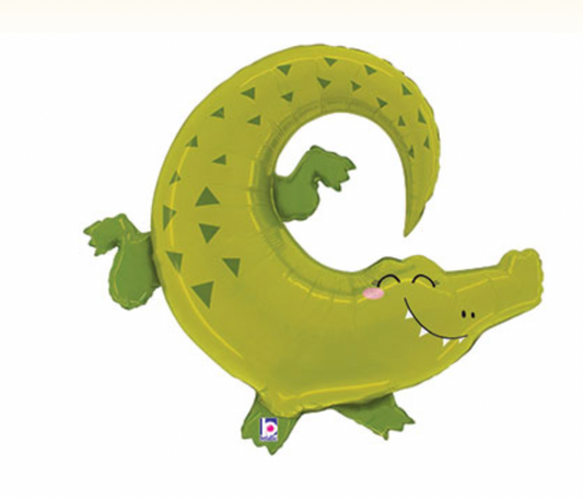 Cute Jungle Alligator Balloon (34 Inch)