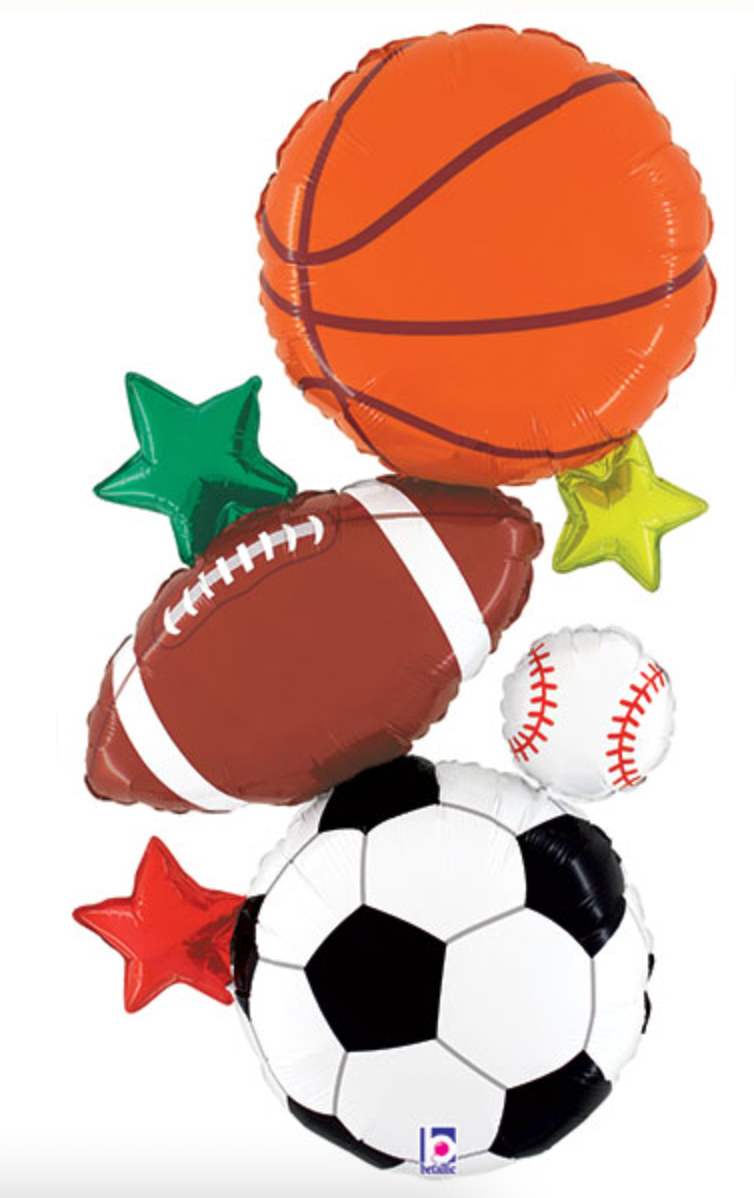 Jumbo Sports Stacker Foil Balloon
