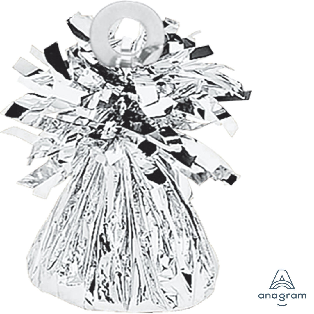 Metallic Silver Foil Balloon Weight
