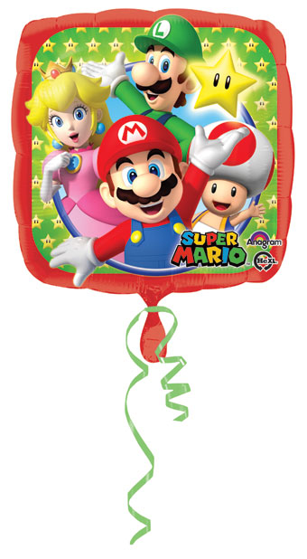Super Mario Bros Square Balloon (18 Inch)