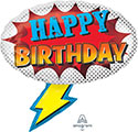 Happy Birthday Comic Super Hero (Various Options)