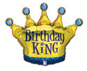 Birthday King Crown Balloon (36 Inch)