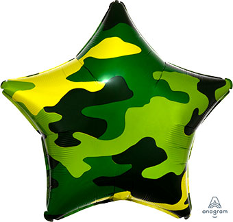 Camouflage Star 19" Foil Star