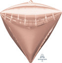 Rose Gold 3-D Diamondz Foil Balloon (21 Inch)