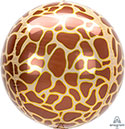 Animal Print Orbz 15" Foil Balloon