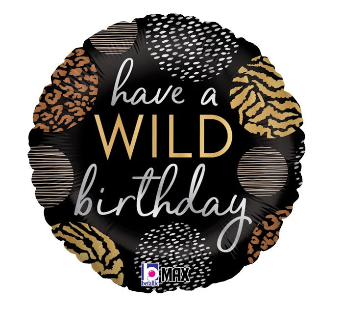 Animal Print Wild Birthday Balloon (19 Inch)