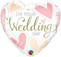 On Your Wedding Day Heart Balloon (18 Inch)