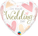 On Your Wedding Day Heart Balloon (18 Inch)