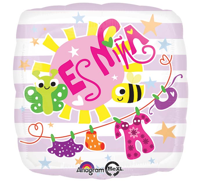 Es Nina It's a Girl Spanish Foil Balloon