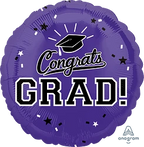 Congrats Grad! (Color Options) 18" Foil Balloon