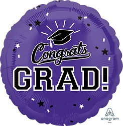 Congrats Grad! (Color Options) 18" Foil Balloon