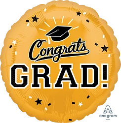 Congrats Grad! (Color Options) 18" Foil Balloon