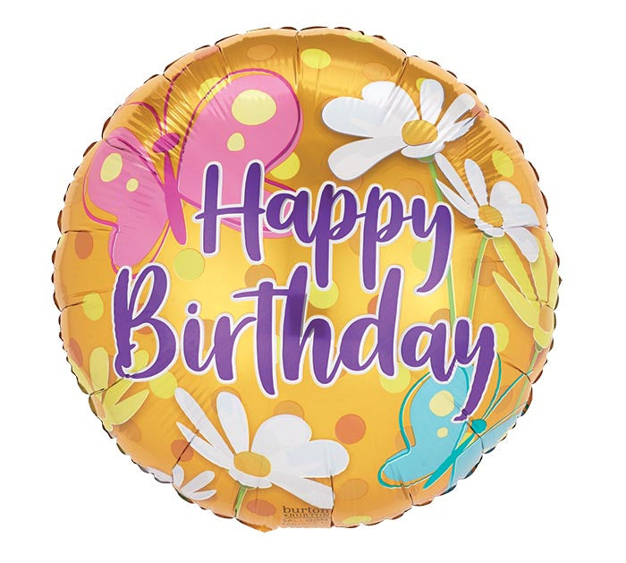 Happy Birthday Daisies Balloon (18 Inch)