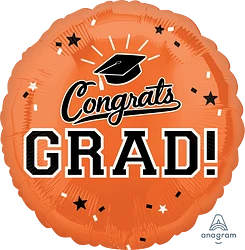 Congrats Grad! (Color Options) 18" Foil Balloon
