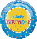 Happy Birthday Confetti 18" Foil Balloon (D)