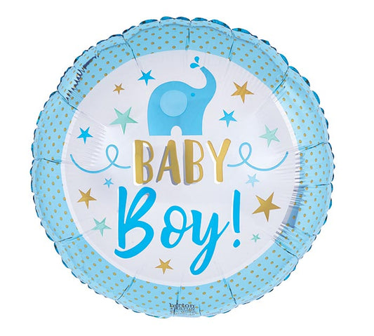 Baby Boy Blue Elephant Balloon (17 Inch)