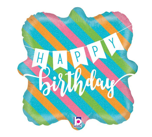 Happy Birthday Banner Balloon (18 Inch)
